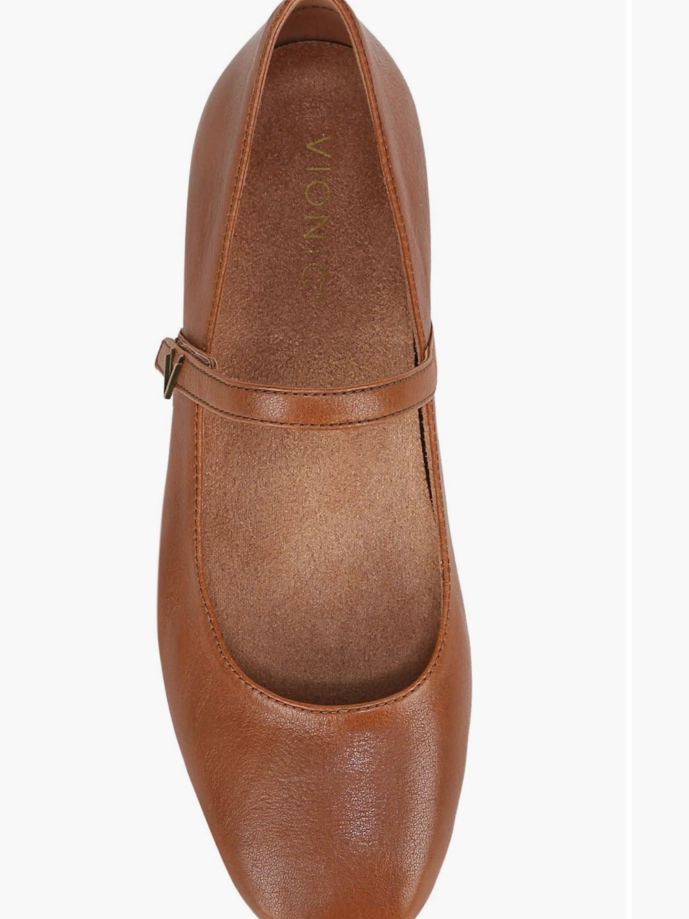 Vionic Alameda Tan Mary Jane Ballet Flat - Picture 2 of 6